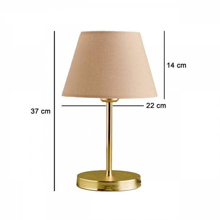 Opviq Lámpara de mesa AYD-3504 Beige y dorado Opviq Lámpara de mesa AYD-3504 Beige y dorado